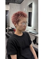 ラベル 渋谷(LAVEL)&nbsp;スパイキーショート/ブロンド/ブリーチカラー/抜きっぱなし