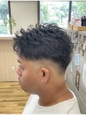 王道短髪フェード