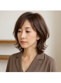 ミセスミディアムレイヤーボブ 20代 30代 40代 50代 60代