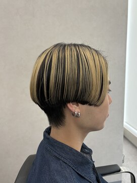 クム 横浜(qumu) メンズカット × ハイライト【神永】