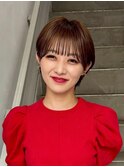 ショートカット/髪質改善縮毛矯正白髪ぼかしレイヤーカラーボブ