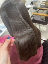 ベリテ 津田沼駅前店(verite)&nbsp;着物ヘア/ダークアッシュ/ミディアムレイヤーカット津田沼駅前