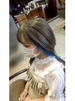 ヘアークリアー 草加 ブルーインナーカラー