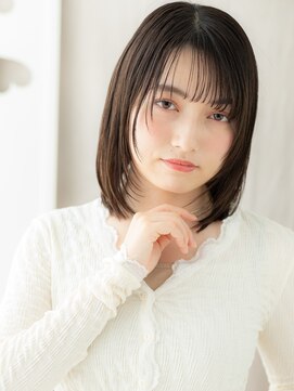 カバーヘア ブリス 上尾西口店(COVER HAIR bliss) 黒髪ハッシュカットウェットヘア小顔ボブレイヤーY上尾30代40代