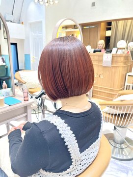 ロンド レグリーズ 立川(Lond leglise) ミニボブレイヤー/レイヤーカット/ダークアッシュ/顔周り/立川