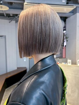 シオン(shion) ボブミルクティーオリーブベージュ似合わせカット_ba576891