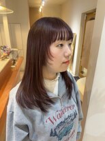 ランフィー(ramphy)&nbsp;レイヤーカット＋バーガンディカラー