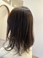 ハル 泉中央駅前店(hal) ミディアムレイヤー/オリーブブラウン