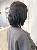 福山市Caary髪質改善ストレート内巻き艶髪ミディアムボブ30代