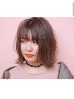 アースエレガンス 田町店(EARTH Elegance)&nbsp;透明感カラー×切りっぱなしボブ