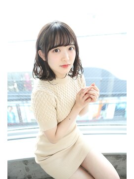 サロンドミルク 原宿(salon de MiLK) 【salon de MiLK 原宿】耳かけゆるふわボブ×ミルキーベージュ