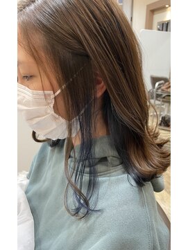 アルターリール(aL ter Rire) インナーカラー/ブルー/澤瑞絵