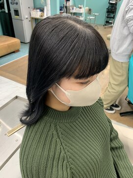 リーホリエ(Lee Horie) 【mio】ブルーブラック×ワイドバング