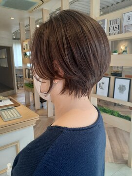 ラボヌールヘアーグレース 門前仲町店(La Bonheur hair grace) 【grace三瓶】くびれショート/シルキーベージュ