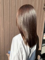 ナップヘアー NAP hair サラ艶のマロンブラウンカラー
