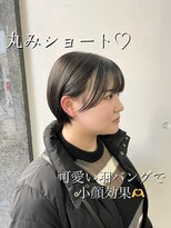 フェイス 石川町 (FACE)&nbsp;羽バンクシースルー前髪くびれ丸みショート/HONOKA