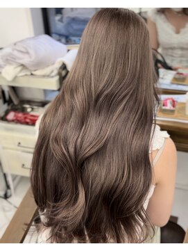ハピネス 梅田茶屋町店(HAPPINESS) 韓国風ヘア　ダブルカラー　ミルクティーベージュ
