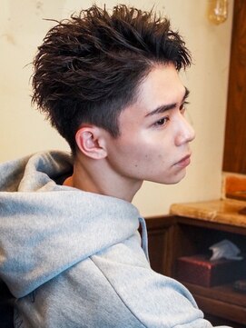 プレミアムバーバー 原宿店(PREMIUM BARBER produce by HIRO GINZA) かき上げリバースショート