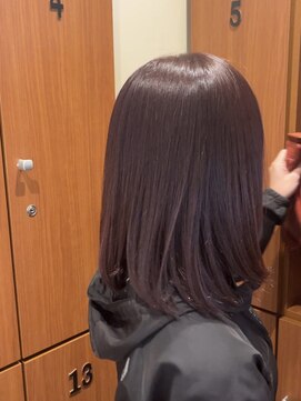 美容室 アイディー i-dee くすみピンクカラー