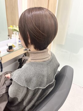 クシュ 本川越店(kusyu...) イメチェンホワイトブロンド外ハネボブ美髪ワイドバング韓国黒髪