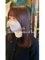 アッシュ アーティスティック スタジオ オブ ヘア(Ash artistic studio of hair) ピンクベージュ