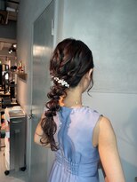 シャルムバイケンジ(Charm.by KENJE)&nbsp;【ローポニーテール】結婚式/銀座/ヘアセット/アレンジ