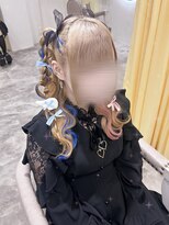 ヘア サロン クラン ソア 心斎橋店(hair salon clan soar)&nbsp;ぽこぽこハーフツイン【クランソア】ヘアメ/ヘアセット/心斎橋