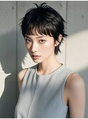 ショートカットボブショートヘアハンサムショートミニボブ