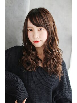 《30代～大人透明感》白髪ぼかしハイライト＋艶カラー