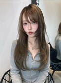 表参道/クラゲヘアー/オリーブグレー/小顔/ココアベージュ/渋谷