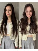 大人フェミニンなロングウェーブ