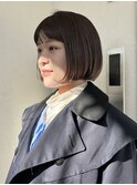 柔らかなカラーとミニボブ