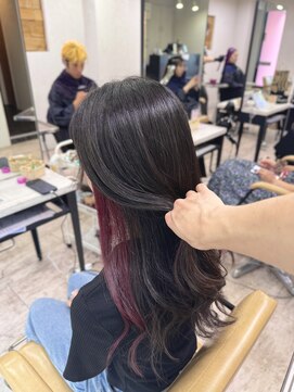 プライズ 所沢プロぺ通り店(prize) ◎20代30代インナーカラー×韓国風くびれミディ所沢