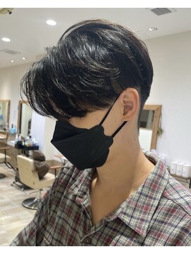 ウィル バイ ブラウン(Vir by Brown) ニュアンスパーマ/センターパート/ビジネスヘア/藤沢美容院