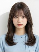 獨協大学レイヤーカット/大人綺麗めストレートヘア/髪質改善