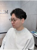ビジネスパーマ×ナチュラルフェード