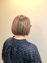 セレスト 心斎橋店(CELESTE)&nbsp;イノアカラーベージュ×艶髪ボブ×シークレットハイライト