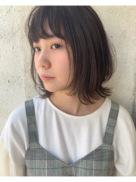 ブルー(BLUE) 【BLUE】ナチュラル外ハネボブ