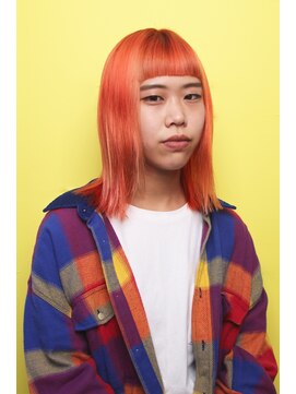 マーシー(MAAAAAC) 【MERCY】パステルピンクオレンジボブ