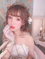 アチーブ 姫路店(Achieve) ブライダルヘアセット  Instagram/hair_set.achieve.m)