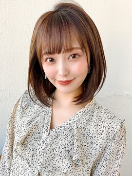 アフロート ディル(AFLOAT D'L) 大人かわいいエギョモリ ミルクティーブラウン ひし形シルエット