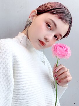 アイティーバイアルバム 八王子店(IT by ALBUM) ピンクショート_ラベンダーカラーくびれミディ_38373