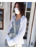 【お客様スタイル】しっとりラフなウェーブボブ