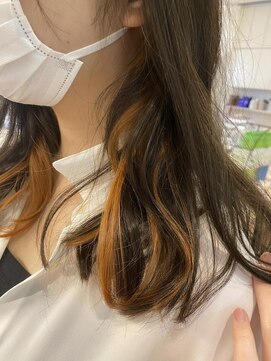 アクイスオバタ(AQICE obata) オレンジインナーカラー