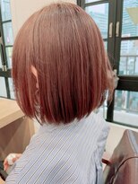 ホウナンミッデイ(方南Midday)&nbsp;大人可愛い20代30代40代切りっぱなしベビーピンクボブショート