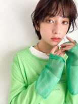 リトル 渋谷(little)&nbsp;暗髪前髪パーマボブ