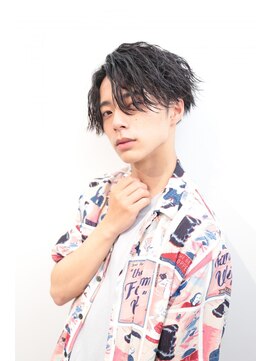 リンダバイネオリーブ 白楽店(Linda by neolive) メンズツイストスパイラルパーマ・アップバング 波巻き