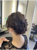 【YU.ki】ヘアセット　ヘアアレンジ　アップスタイル　結婚式