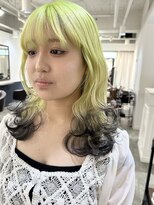 イリ 梅田(ili) 【kento限定カラー】エンドカラー/ライムグリーン