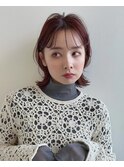 耳掛け可愛いくびれボブレイヤー暖色ピレンジカラーシースルー